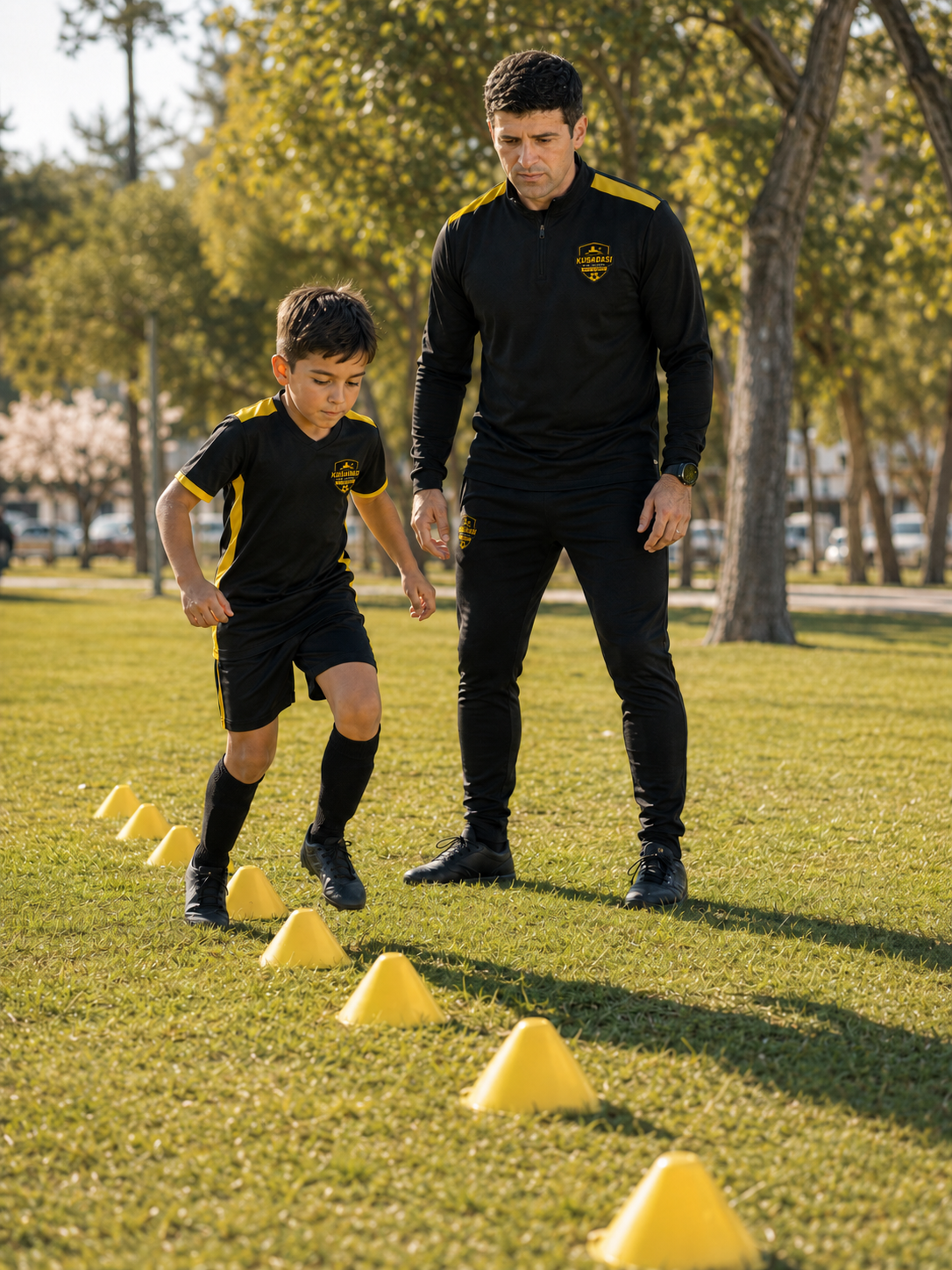 Kuşadası Pro Futbol Akademisi açık alan çalışması